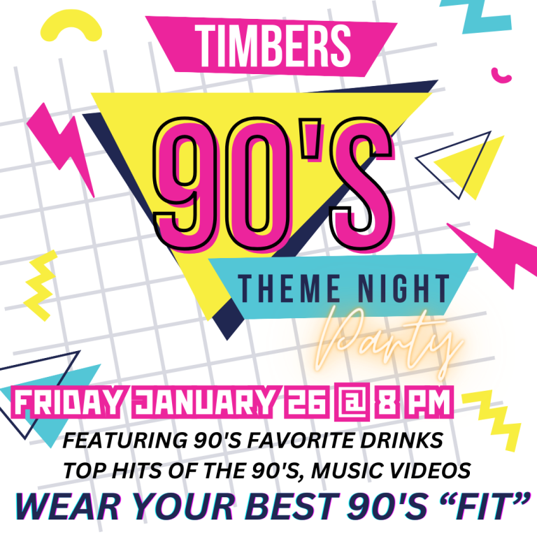 1/26/24 Back to the 90’s decade night