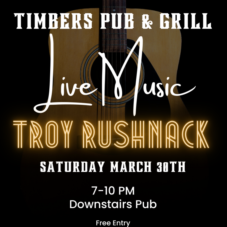 live music with troy rushnak 3/30/24