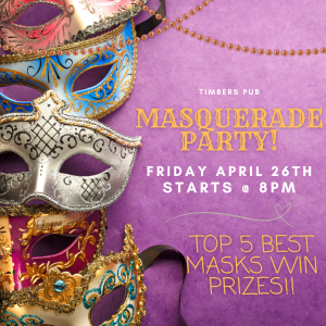 Masquerade theme night 4/26/24