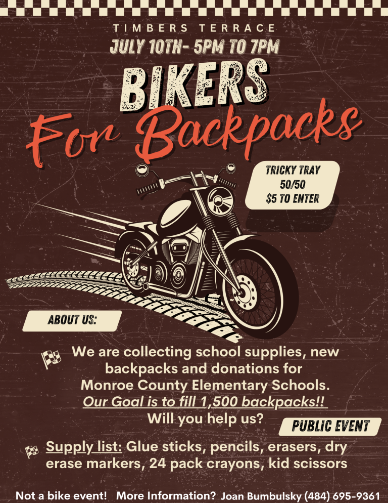 7/10 bikers for backpack night