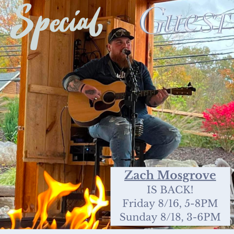 8/16 live music with zach mosgrove