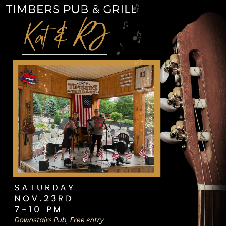 11/23- live music with “Kat & RJ”