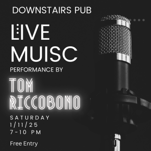 1/11/25 live music with tom riccobono