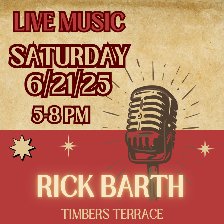 6/21- LIVE MUSIC WITH RICK BARTH ON THE TERRACE