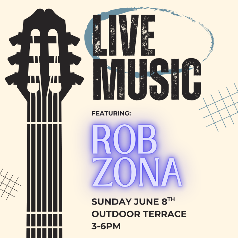 6/8- LIVE MUSIC WITH ROB ZONA ON THE TERRACE