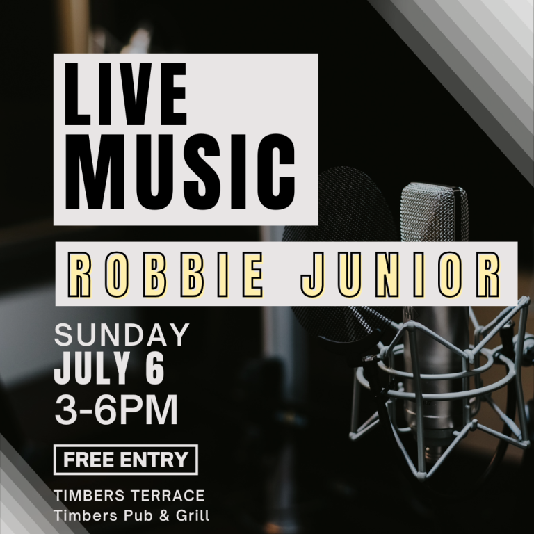 7/6 LIVE MUSIC WITH “ROBBIE JUNIOR”