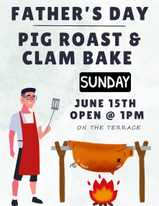 fathers day pig roast & clam bake