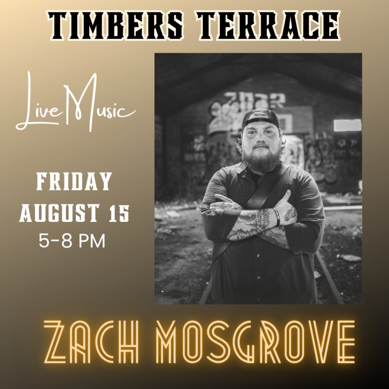 8/15/25 LIVE MUSIC WITH ZACH MOSGROVE
