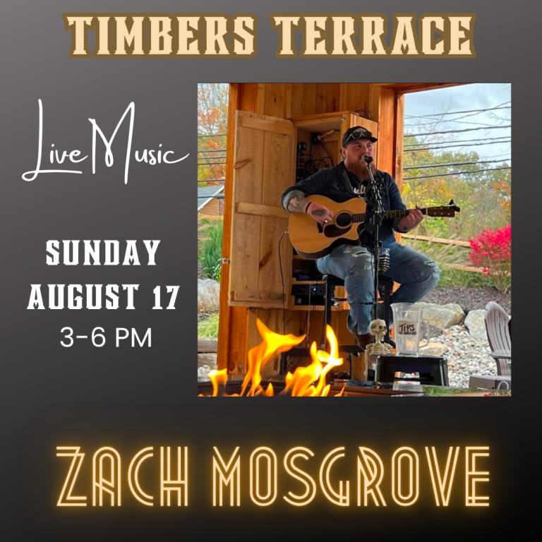 8/17/25 LIVE MUSIC WITH ZACH MOSGROVE