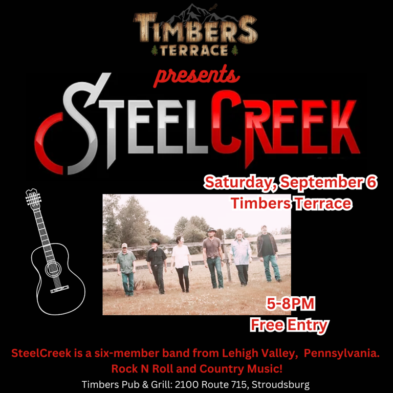 9/6/25 LIVE MUSIC WITH STEEL CREEK BAND