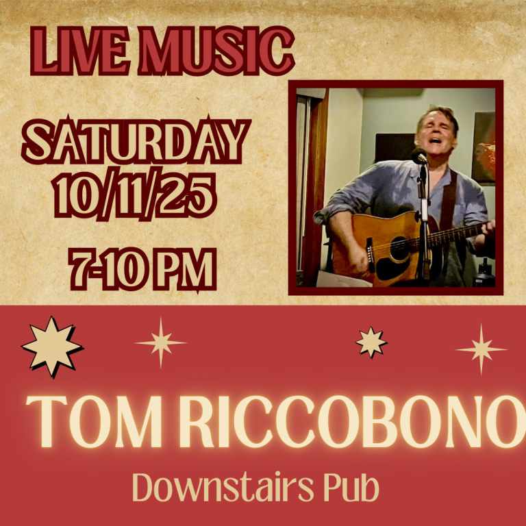 10/11/15 LIVE MUSIC WITH TOM RICCOBONO
