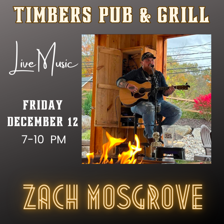 12/12/25 LIVE MUSIC WITH ZACH MOSGROVE