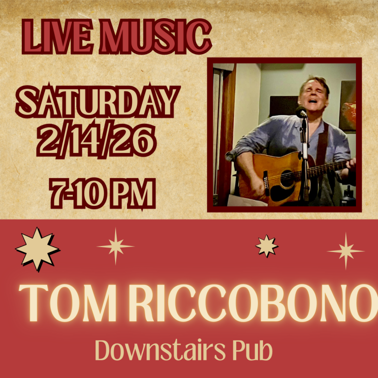 2/14/26 LIVE MUSIC WITH TOM RICCOBONO