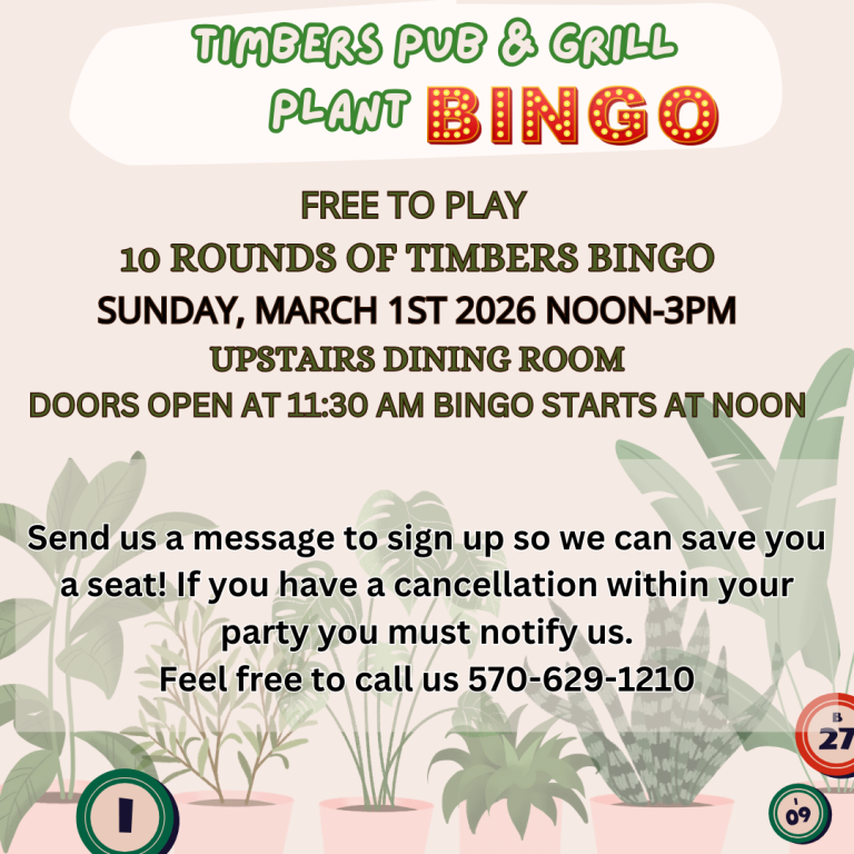 3/1/26 HOUSE PLANT BINGO