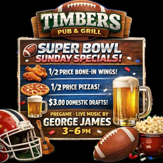 2/8/26 SUPER BOWL SUNDAY SPECIALS