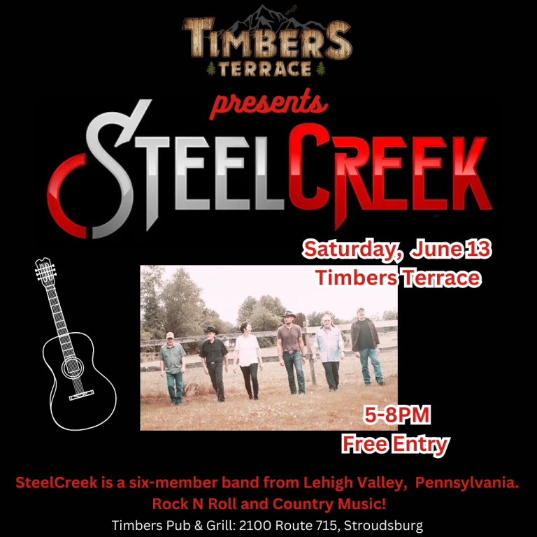 6/13/26 LIVE MUSIC WITH STEEL CREEK BAND
