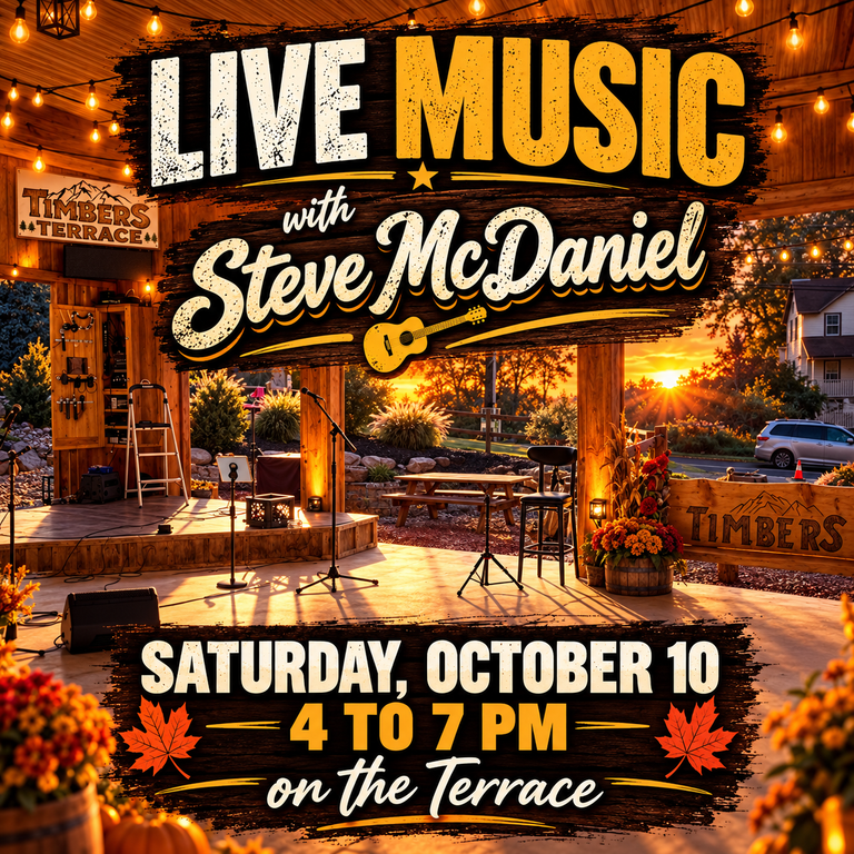 10/10/26 LIVE MUSIC WITH STEVE MCDANIEL